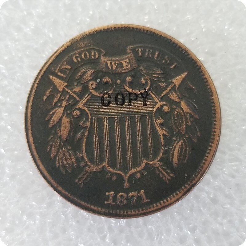 USA 1864-1873 Two Cents COPY COIN