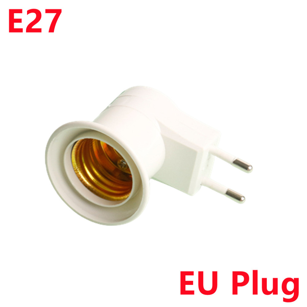 E27- fatning pærefatning lysfatning med afbryder eu/us stik lampefatning energibesparende led bordlampe led-sokkel lampesokkel: Beige