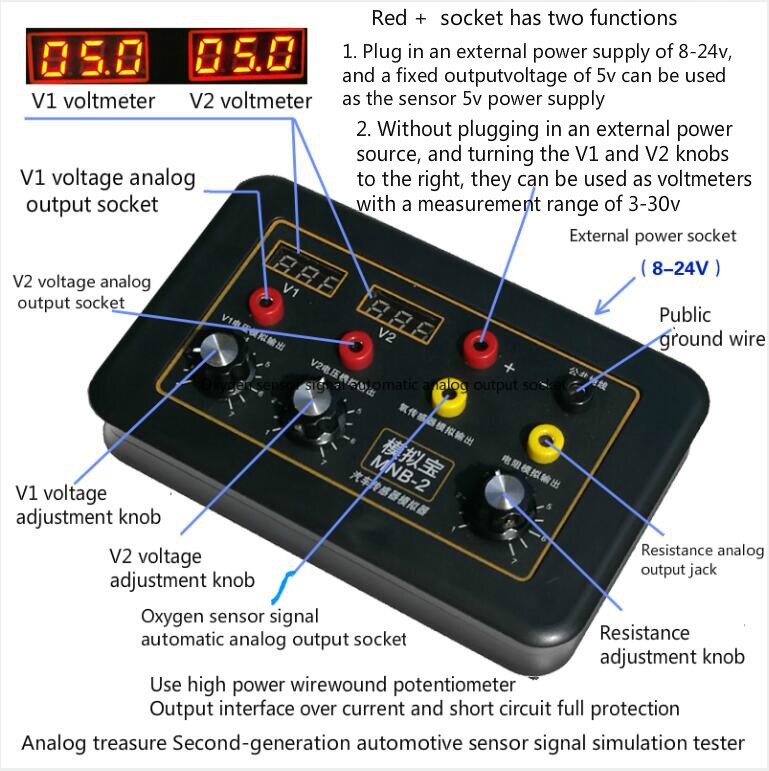 Automobile Signal Generator Sensor Analog Box Crankshaft Signal Computer Maintenance Tester Signal Treasure Meter