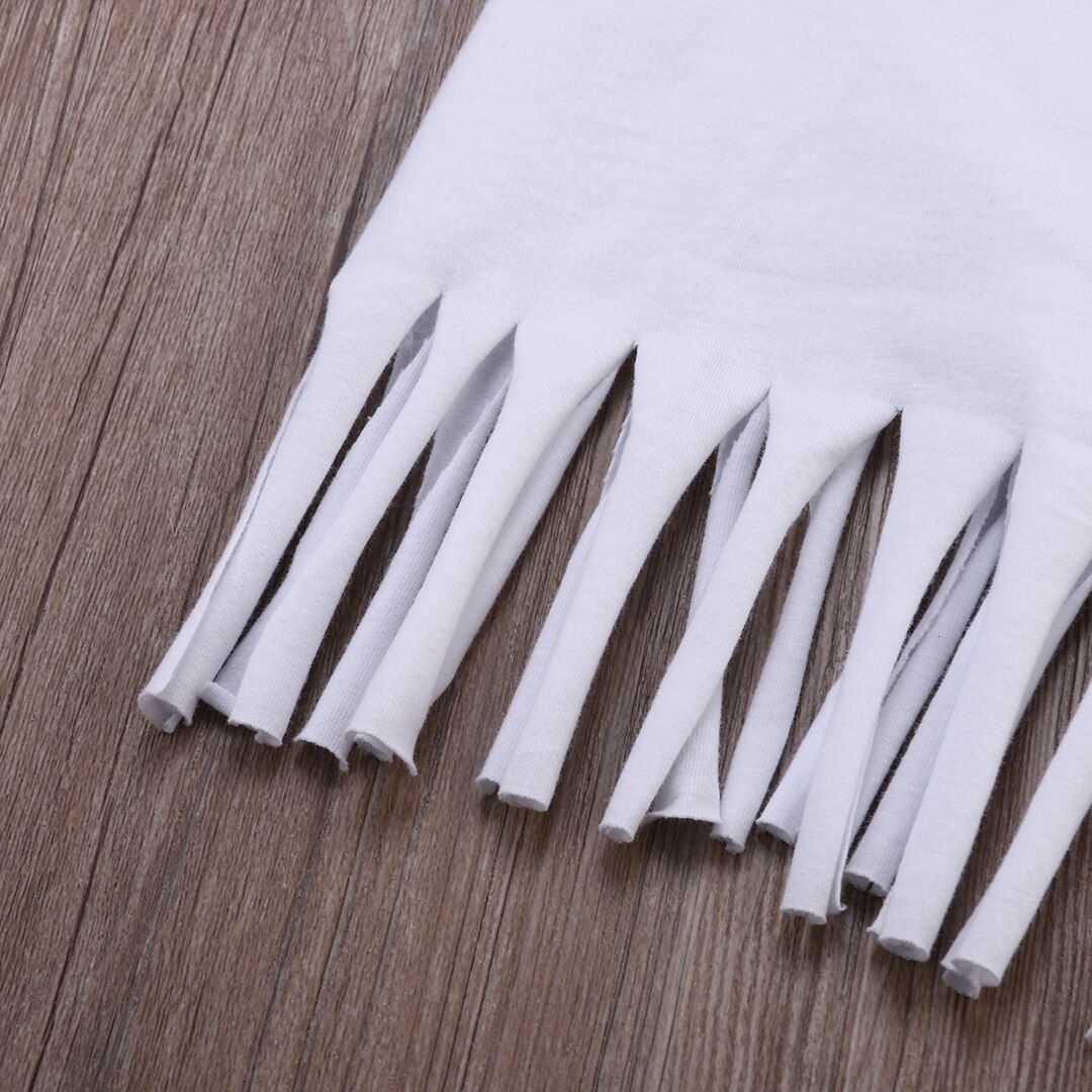 Tasseled Hem Tank Top For Baby Toddler Girl