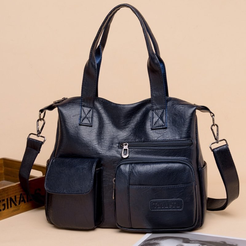 Luxe Lederen Handtassen Vrouwen Tassen Handtassen Schoudertas Grote Capaciteit Cross Body Bag Sac A Main bolso