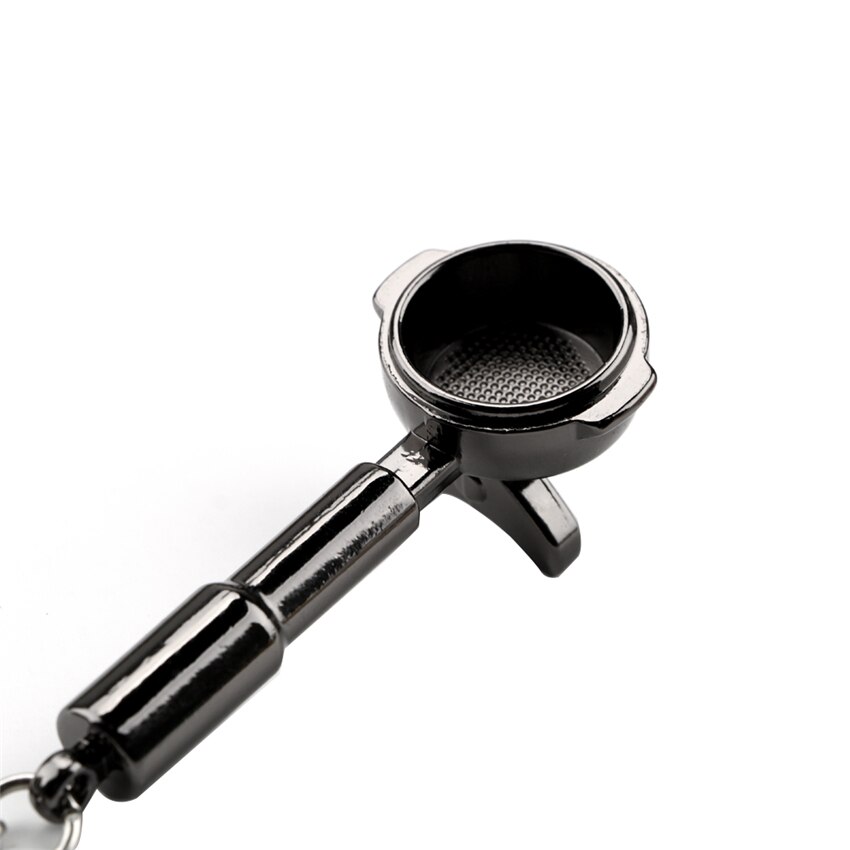 mini caffè portafiltro portachiavi macchina da caffè creativa portachiavi accessori auto macchina-messa in piega portachiavi in metallo dorato regalo Barista