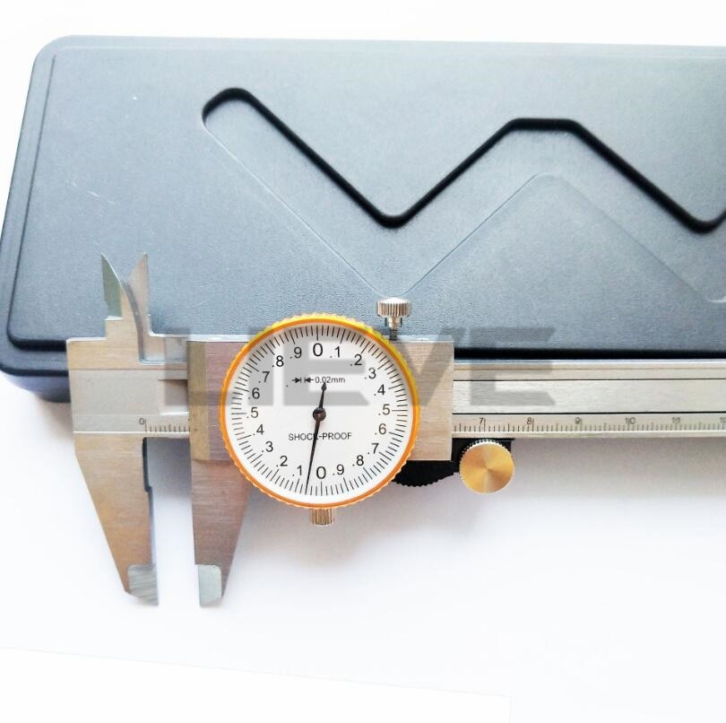 Dial Stainless Steel Metal Vernier Caliper Dial Caliper 0.02mm Shock Proof 150 mm Caliper Micrometer Gauge Measurement mikrometr