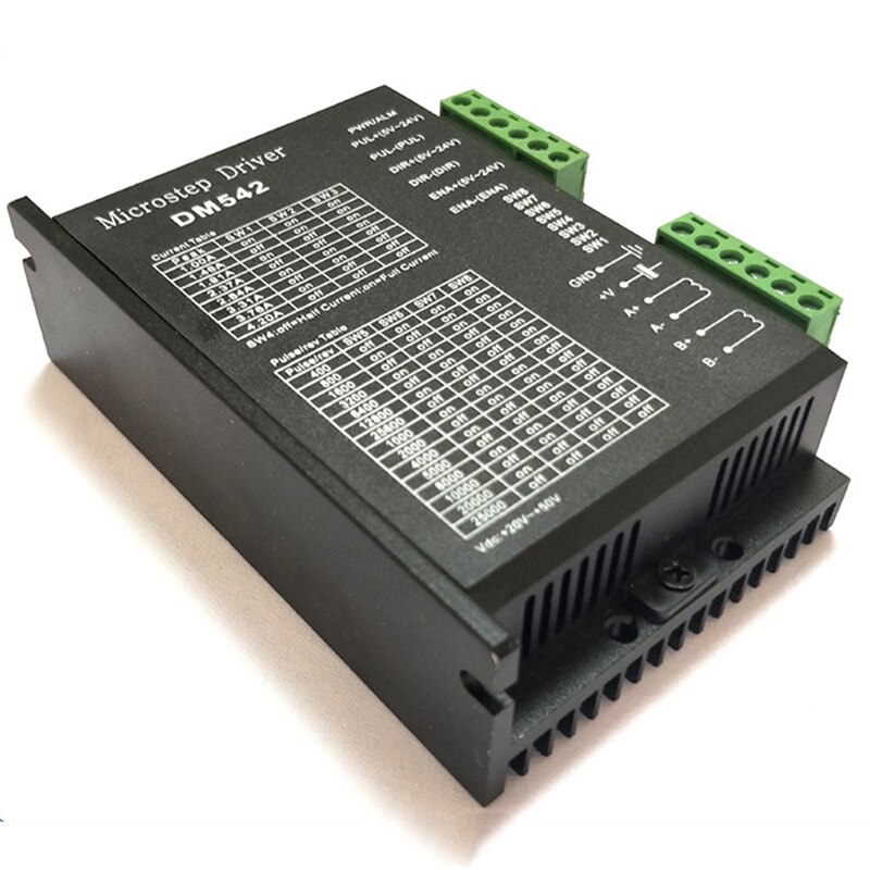 4Pcs DM542 Stepper Motor Controller 2 Phase Digital Stepper Motor Driver for 57 Series Motor