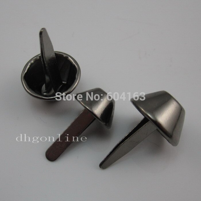 100 STKS 10mm 3/8 "Portemonnee Handtas Voeten NAILHEADS Stud Spike Nickle Brons Goud Zwart