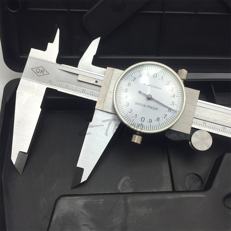 Metric Gauge Measuring Tool Dial Caliper 0-200mm/0.02mm Shock-proof Steel Precision Dial Vernier Caliper thickness gauge