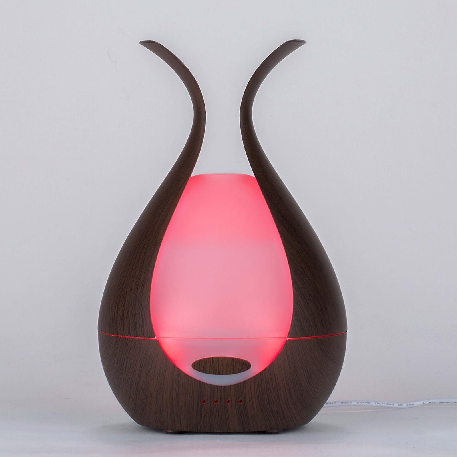 200Mlaroma Essentiële Olie Diffuser Aromatherapie Air Mist Luchtbevochtiger Led Licht: Deep Wood