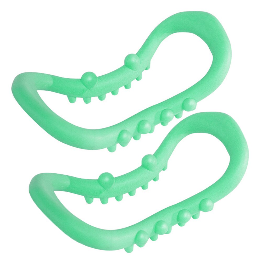 2 stuks magische yoga ring gym pilates trainingsring voor rug schouder been arm en verbetering van de houding voor thuis workouts voor gym tools: Groente