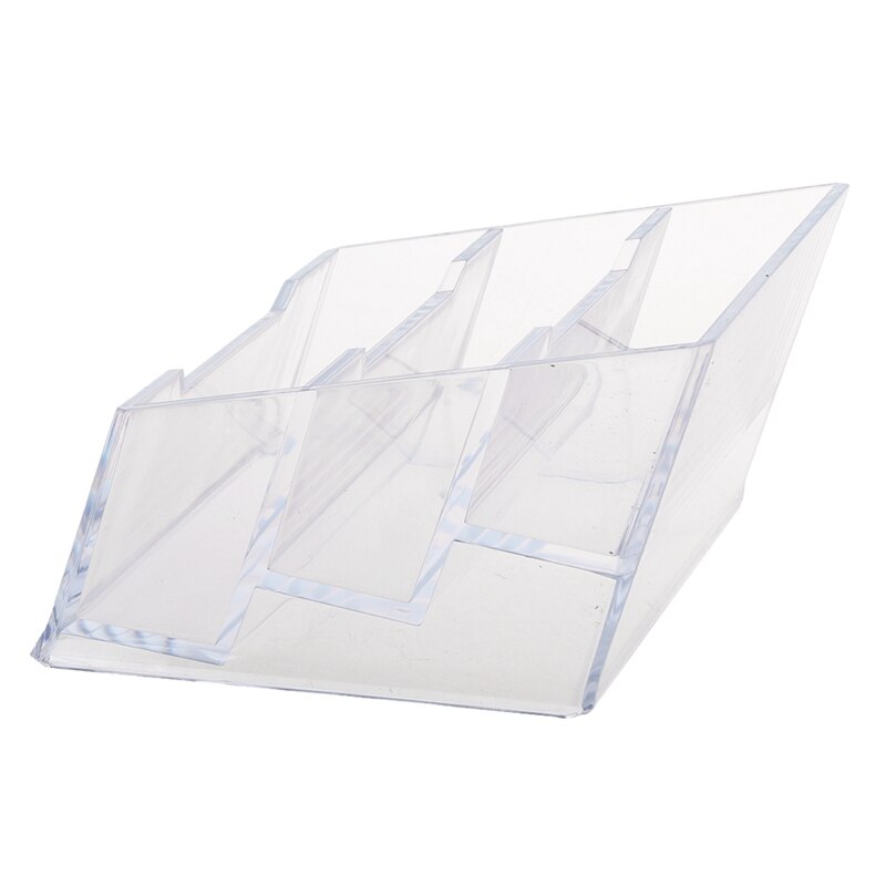 Plastic 3-Tier Clear Business Card Stand Holder