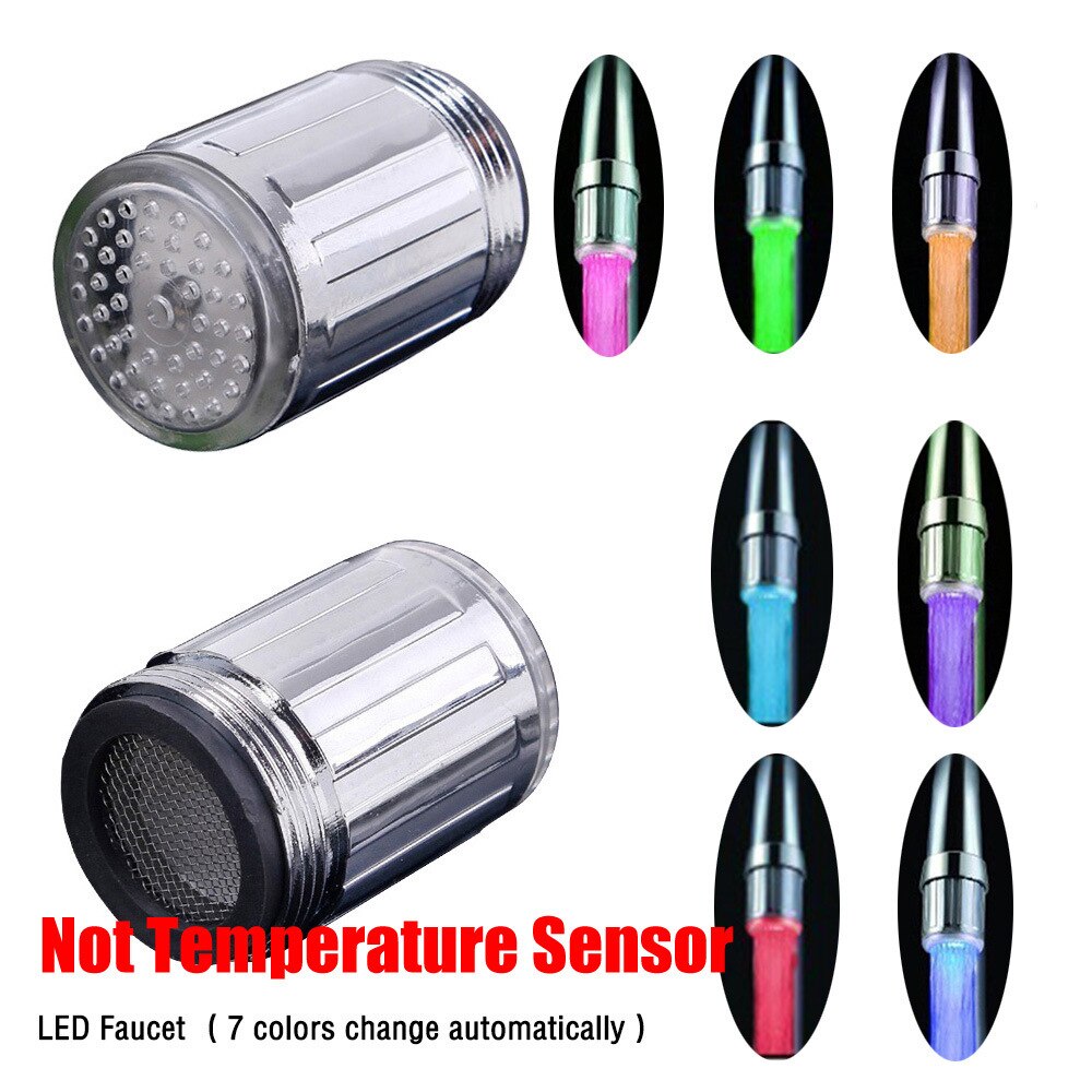 Led kran fargerik lysende kameleon hode lys led lysende vannkran ekstern vannkran