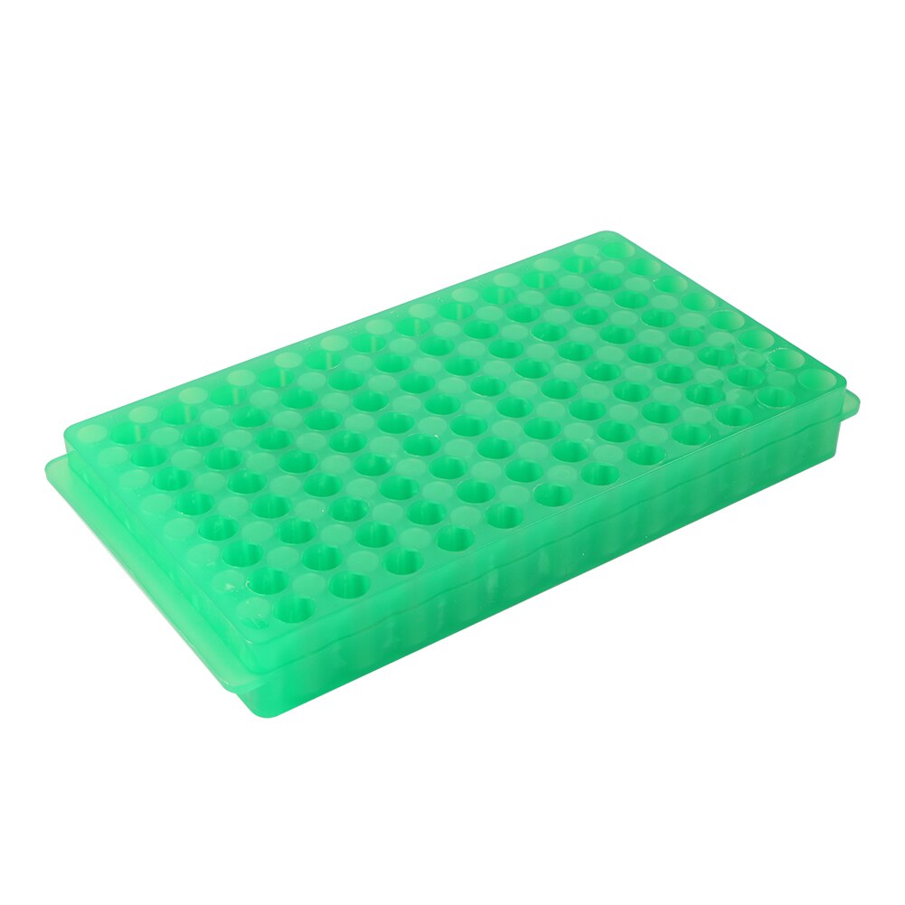 Support de tubes à essai centrifuge en plastique, 96 trous, 2 supports latéraux pour équipement d'analyse de tubes à essai de laboratoire de 0.5ml/1.5ml, 1 pièce