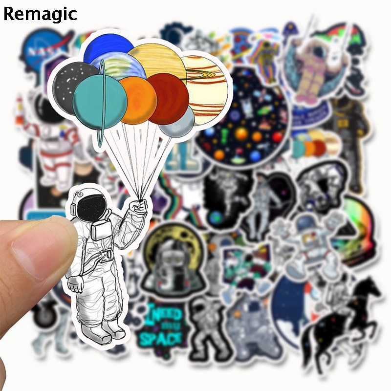 50 Uds espacio astronautas arquitectura Sticker pack fans anime vintage parche cosplay diy scrapbooking etiqueta engomada del ordenador portátil del teléfono