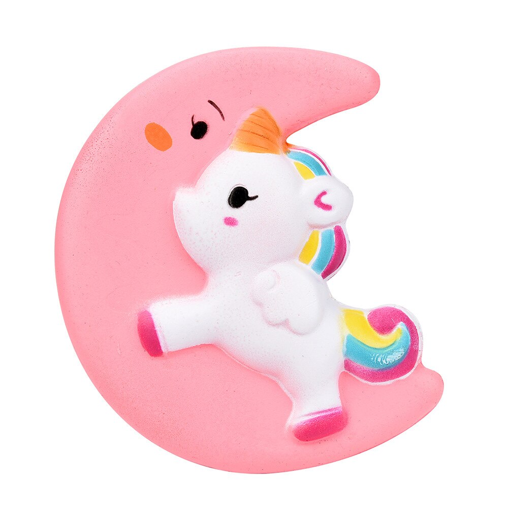 Unicorn Squishies Slow Rising Jumbo Kid Toys Animal Squishy Slow Rising Phone Straps Sweet Scented Bread Cake Toy: 12cm moon unicorn 1