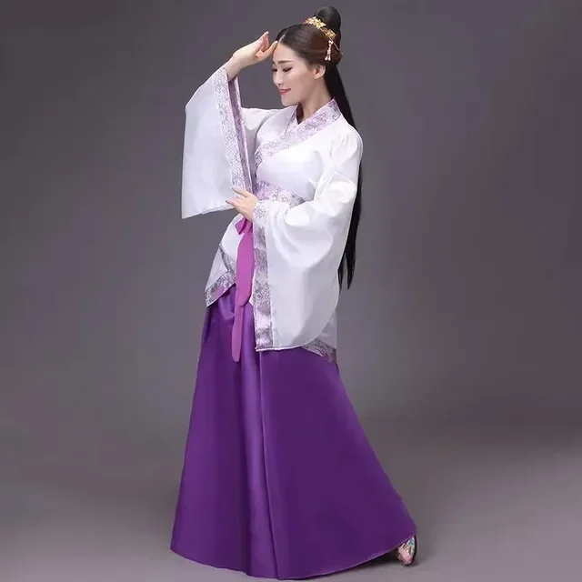 Hanfu Nationale Kostuum Oude Chinese Kostuum Oude Chinese Hanfu Vrouwen Hanfu Kleding Lady Chinese Stadium Jurk: L / Brown