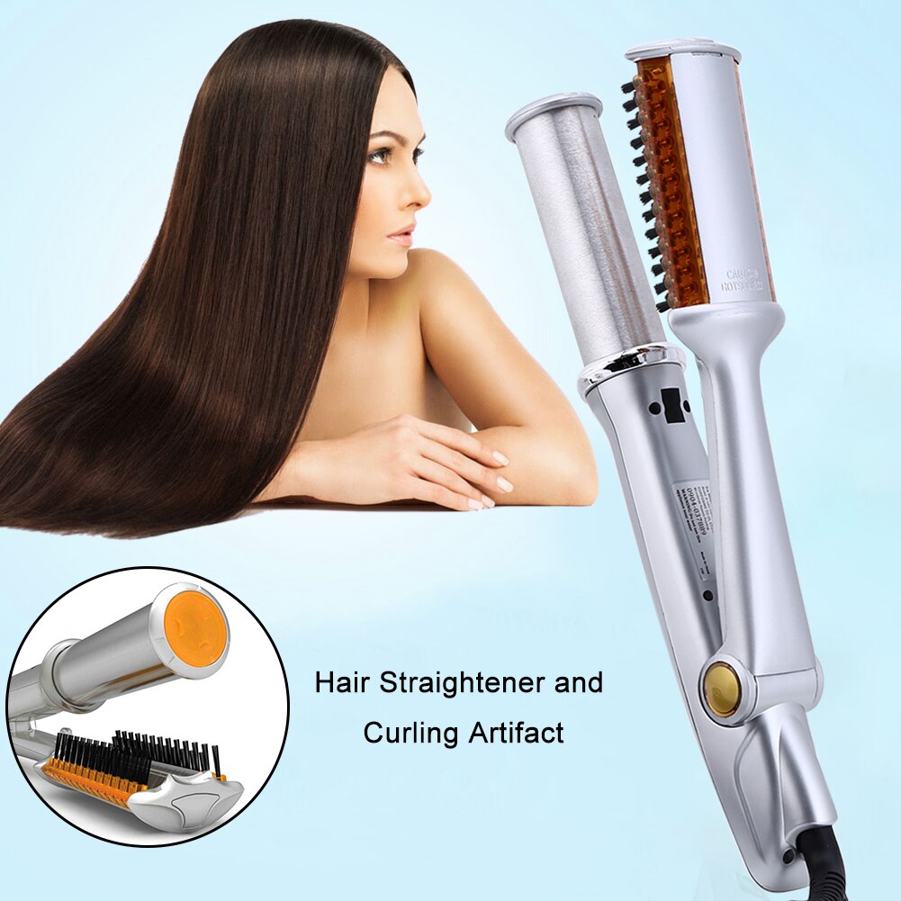 2 In 1 Haar Krultang En Stijltang Wand Twist Elektrische Curling Verstelbare Temperatuur Roll 