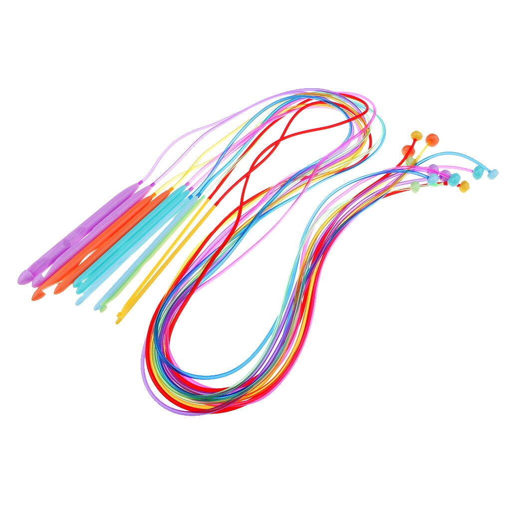 12 Sizes Knitting Needles 3.5-12mm 120cm Plastic Circular Knitting Needles