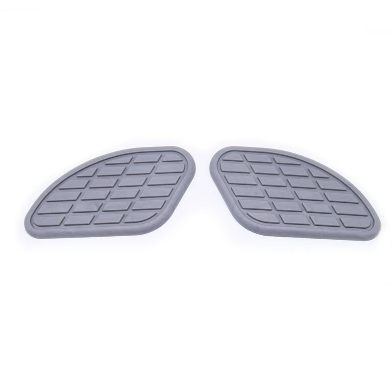 Universal Gray Tank Traction Pad Side Gas Tank Knee Grip Protector Stickers Cruiser Chopper For Honda Yamaha Suzuki Kawasaki: gray