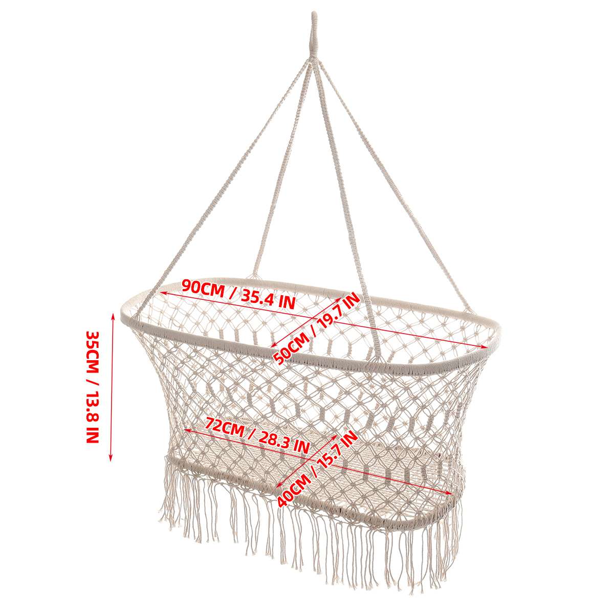 Nordic Wind Baby Hammock Cotton Rope Hammock Chair Swing Children Hammock Rocking Sleep Bed Outdoor Hanging Sest Swing Seat