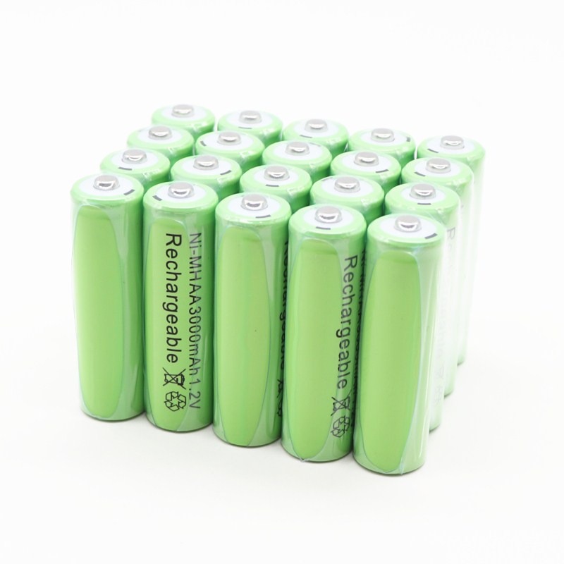 4 ~ 20 st 3000 mah  aa 1.2v batteri ni-mh uppladdningsbart batteri för leksakskamera mikrofon