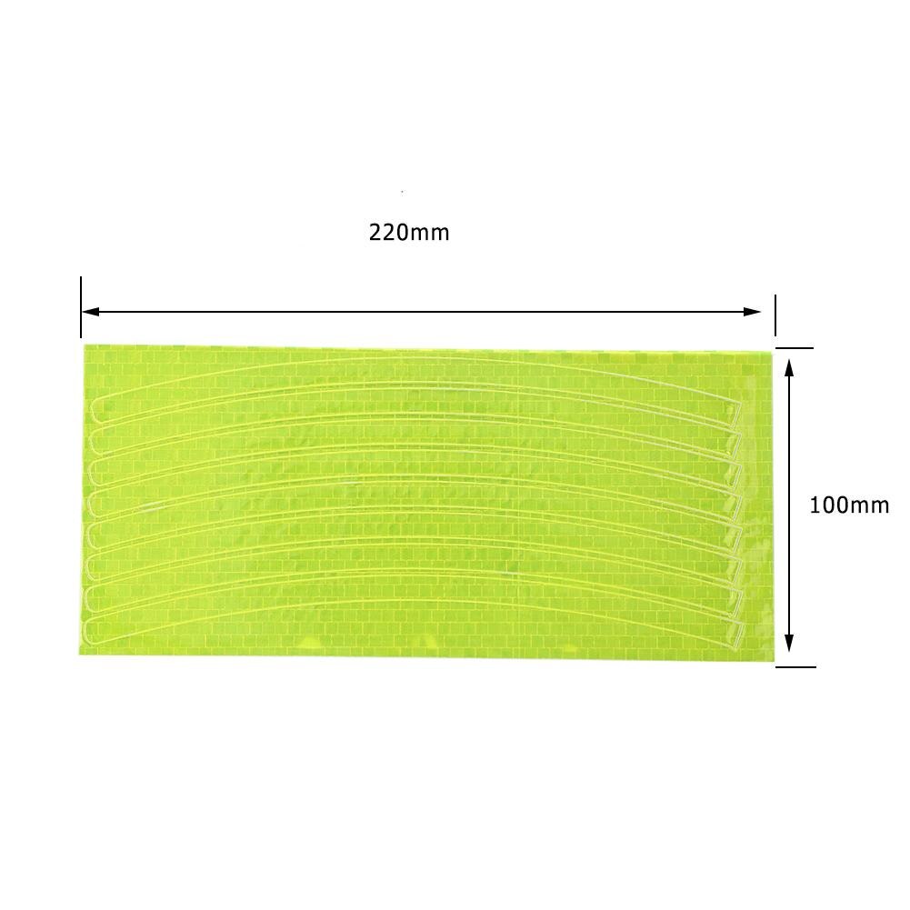 Road Bike Warning Spoke Safety Reflector light MTB Bicycle Wheel Rim Reflective Clip reflector light Cycling Accessories: 8pcs Yellow