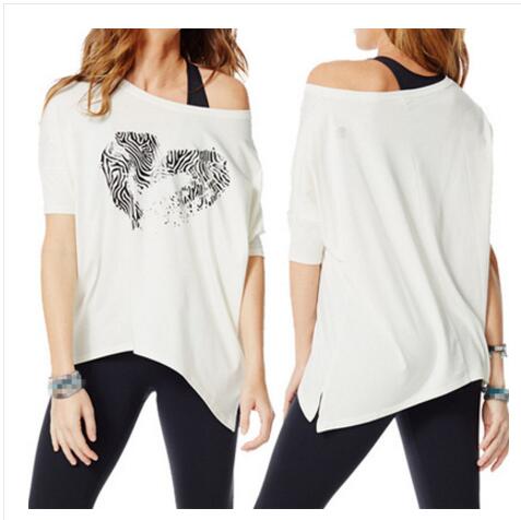 ADIBO Womens Knitted cotton clothes running t shirts clothes tshirt tops half sleeve shirts women tops T805: white T805 / XL-XXL