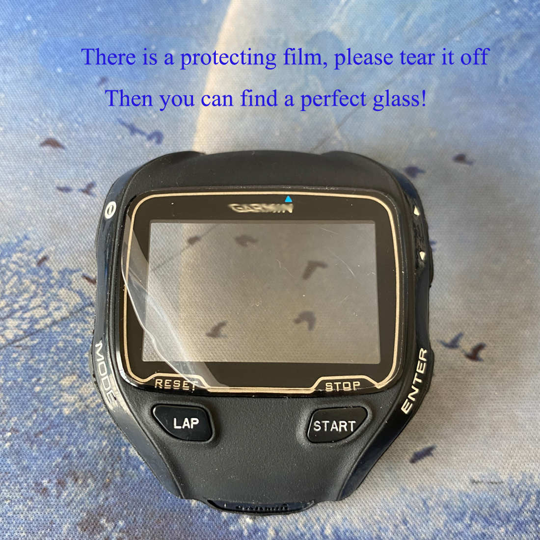 Nueva funda frontal para Garmin Forerunner 910XT, funda trasera con cubierta de vidrio y botones con película protectora y herramientas de reparación