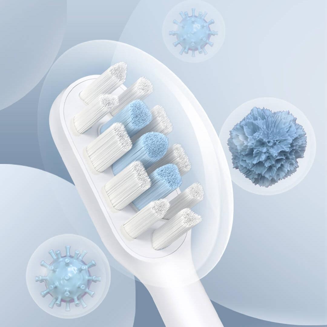 Xiaomi Mijia cabezal de cepillo de dientes eléctrico sónico T100 T200 T300 T301 T302 T700 cabezales de cepillo de dientes de repuesto cepillo de cerdas suaves DuPont