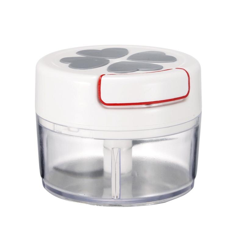170ml minikraftig köttkvarn handdriven mathackare köttblandare mixer mixer köttfrukt grönsaksnötter: Grå