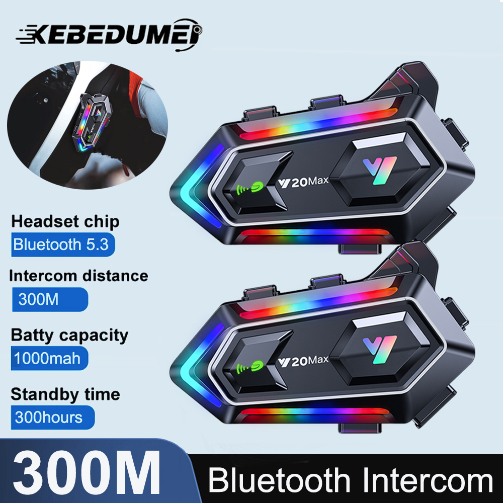 Motorintercom Bluetooth Helm Headset 2-rijders Draadloze BT Interphone Communicator Moto Helm Intercom