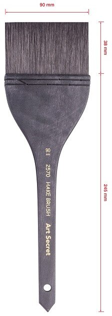 ArtSecret-dibujo de acuarela 2570 de alto grado, pincel negro grande, mezcla de pelo de ardilla, mango de madera, pinturas acrílicas, suministros de arte