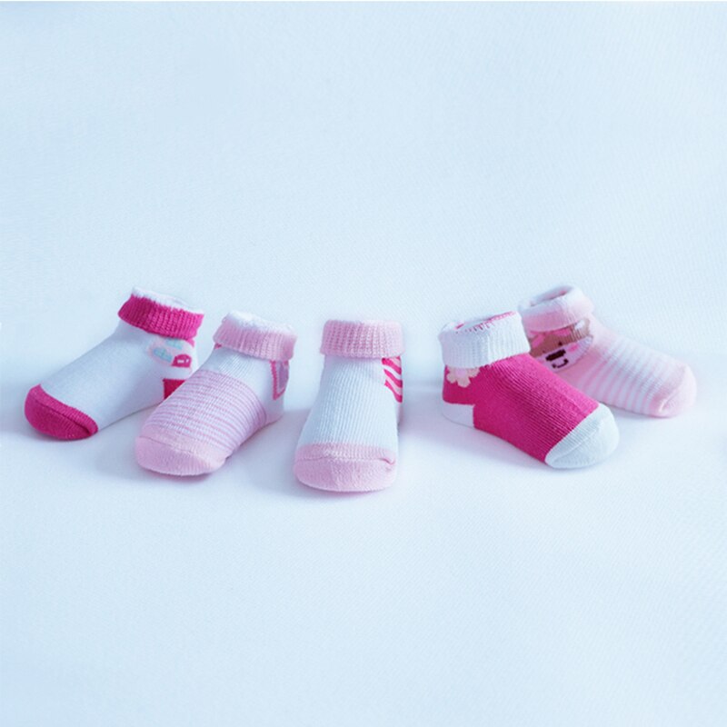 Redkite 7 Pairs Baby Socks Newborn 100% Cotton packing Cute Cartoon