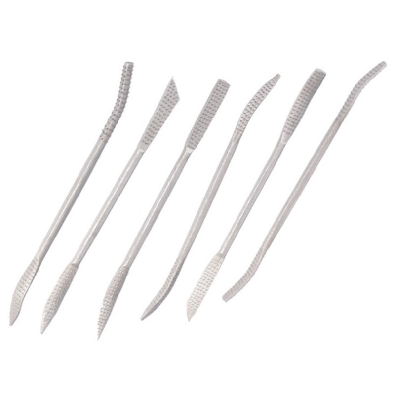 Metal Glass Wood Carving Craft Handy Files Tool Alloy Lapidary Bent Ceramic for Woodworking Carving Hand Tools Durable M4YD