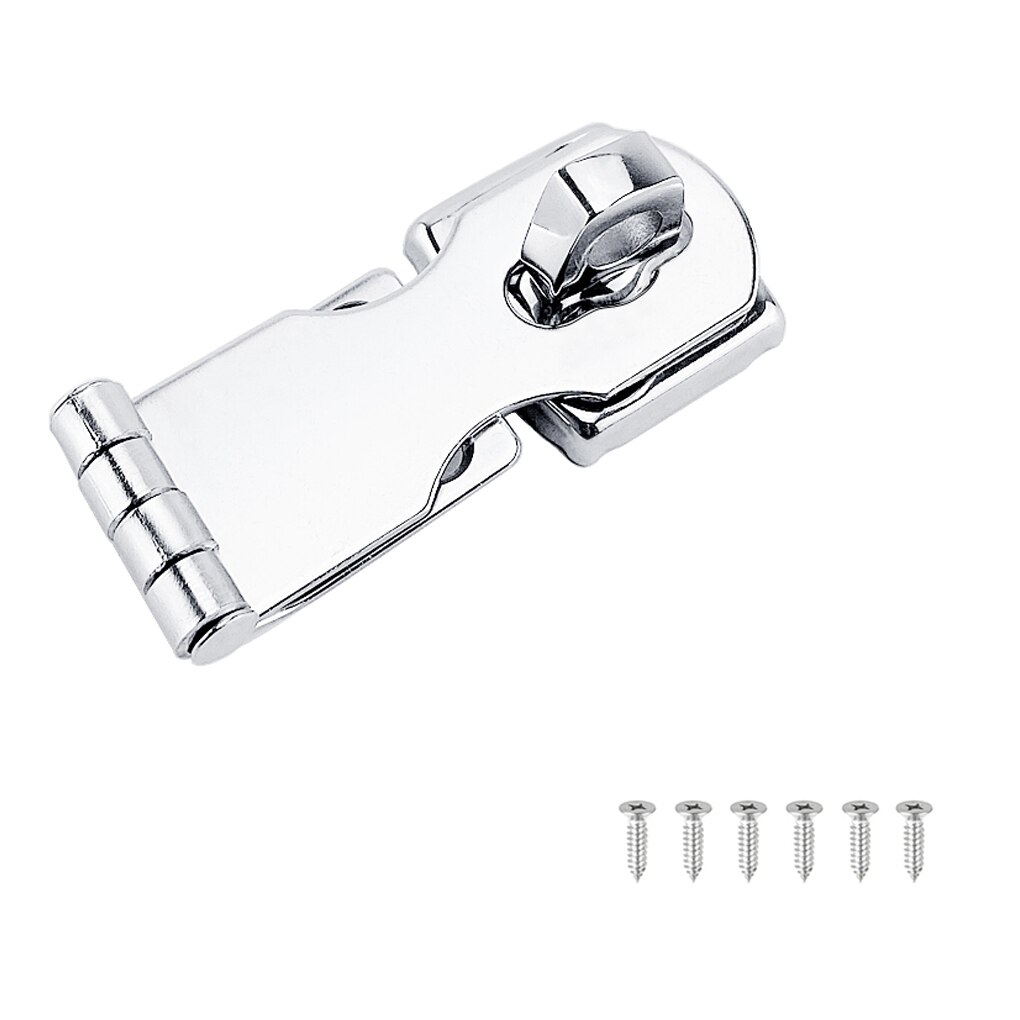 Boat Swivel Hasp Portable Heavy Duty Rotary Safe Cabin Deck Latch Sea Boats Lock Tools with 6 Screws