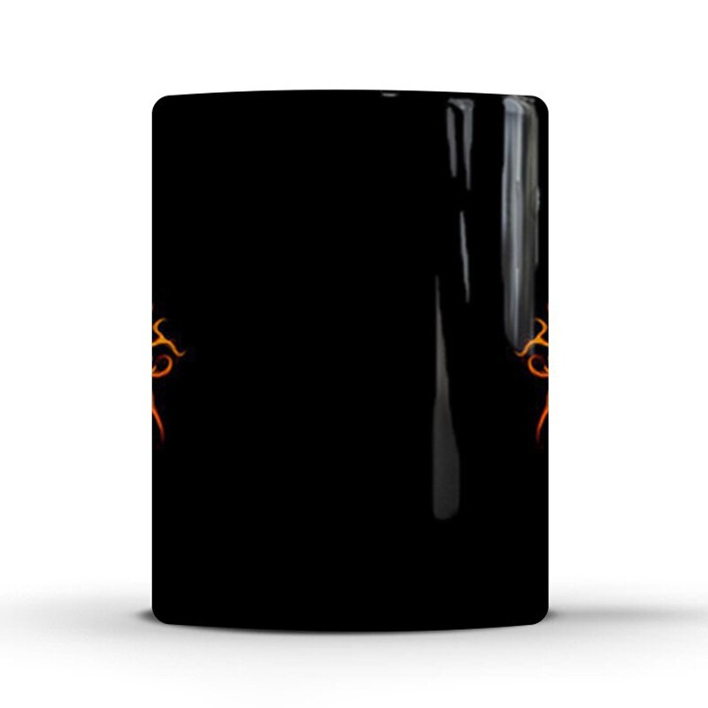 350mL Vuur Op Schedel Grappig Eng Magic Color Change Cup Mok Creatieve Keramische Koffie Melk Mokken Warmtegevoelige cup Beste