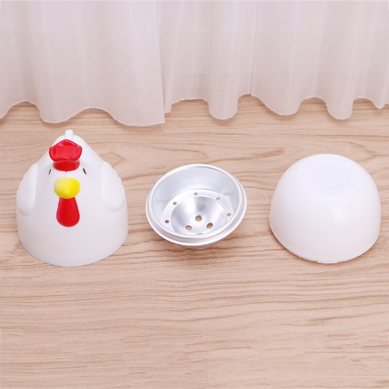 Home Chicken Shaped Microwave One Egg Boiler Cooker Kitchen Cooking Appliance 667A