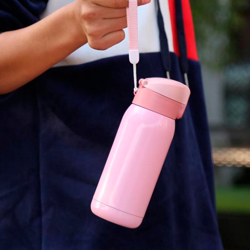 Termo de acero inoxidable con dibujos animados para estudiantes, taza de viaje, Garrafa Termica, 200ML, 360ML