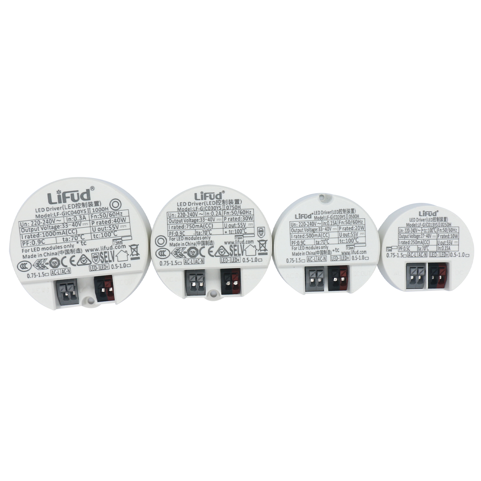 Pilote LED 40W 30W 20W 18W 14W 12W 10W DC33-40V, alimentation de plafond, transformateurs d'éclairage AC220-240V, projecteur LED à monter soi-même
