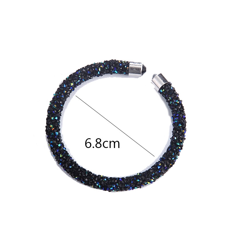 Exquisita pulsera de cristal RscvonM, brazalete abierto de , pulsera femenina para mujer, joyería nueva de , brazaletes de