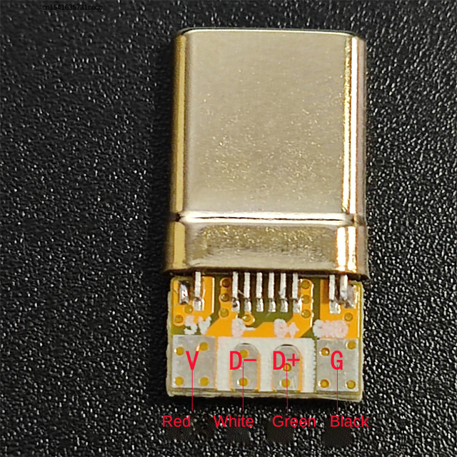 Metal rodzaj USB C Android powłoki Adapter do ładowania srebrny czarny USB C metalowe USB wtyczka dla DIY kabel klawiatury: typec