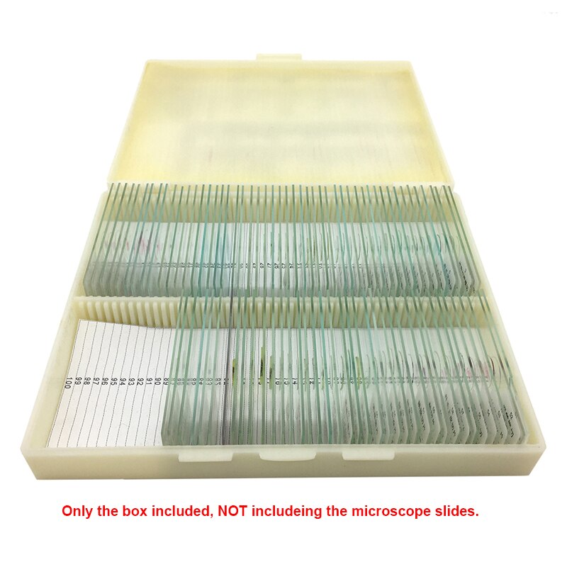 Caja deslizante para microscopio, armario de baldas, caja de rodajas patológicas para almacenamiento de 10, 25, 50 o 100 piezas