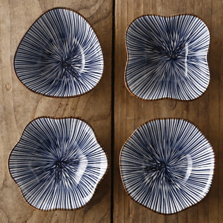 4 piezas de vajilla de cerámica esmaltada para encurtidos caseros, condimentos, platos pequeños para utensilios de cocina: 13