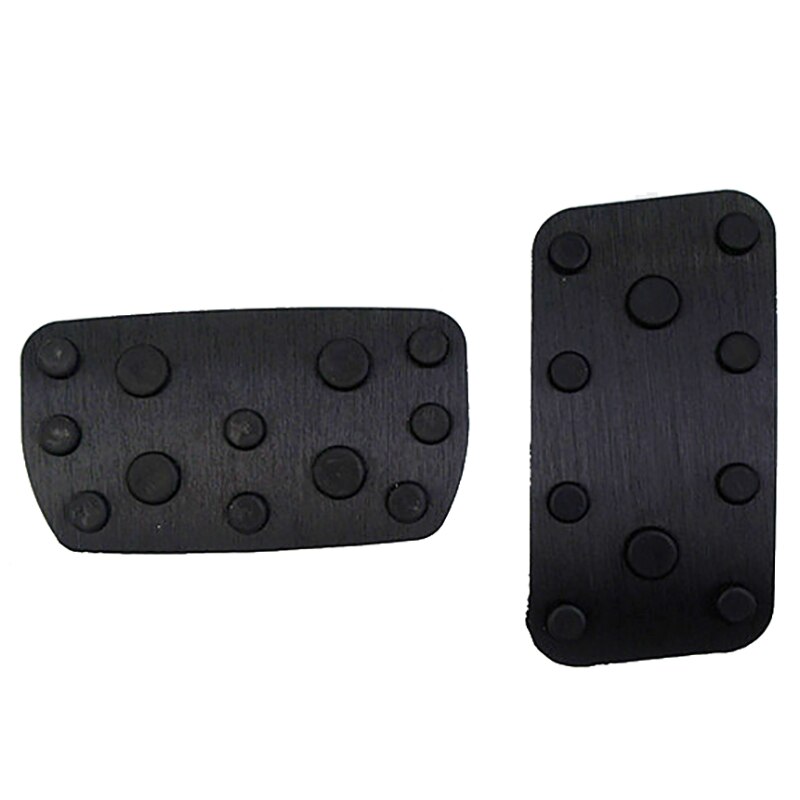 Aluminum Car non-slip Pedals Foot Pads Accelerator Covers For Subaru Outback - Legacy - Accessories black: AT 2pcs