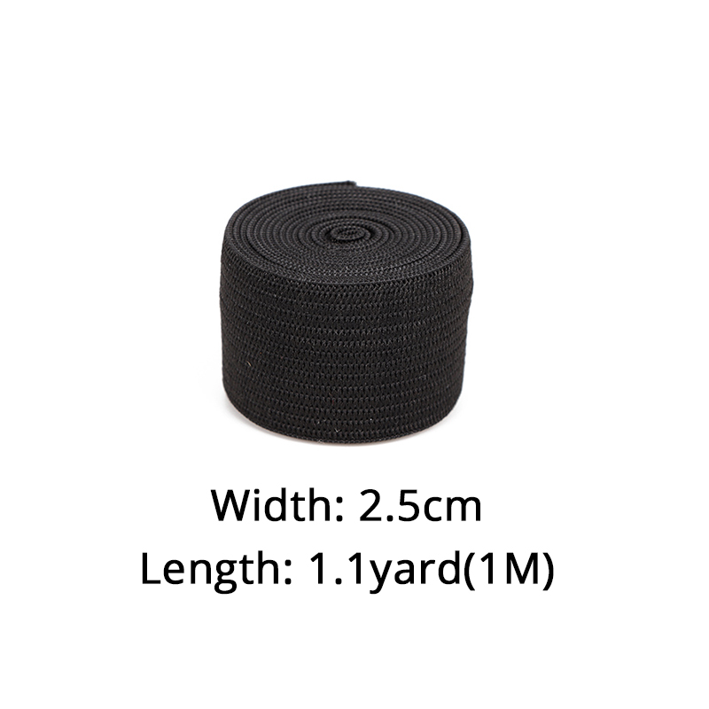 Banda elástica ancha para coser, accesorios de costura para ropa interior, Material de goma para hacer pelucas, banda de nailon: 2.5cm width