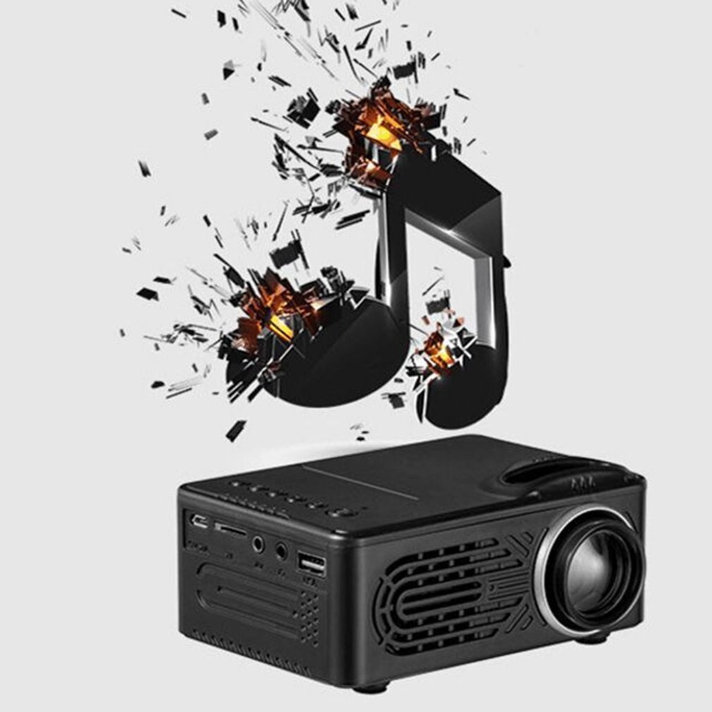 Proyector portátil negro 814 de alta definición 1080P HDMI proyector interfaz Multi Home Theater Video proyector