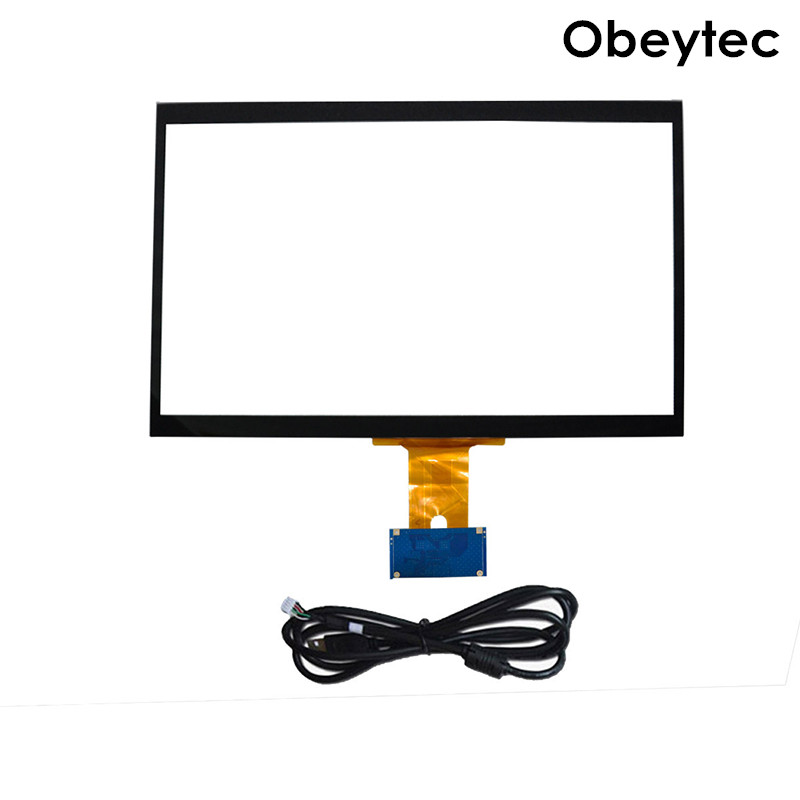 obeycrop 8" Projected Capacitive Touchscreen, 4:3, USB/I2C Controller, 3 mm Cover glass for POS, 2 glass layer, super strong