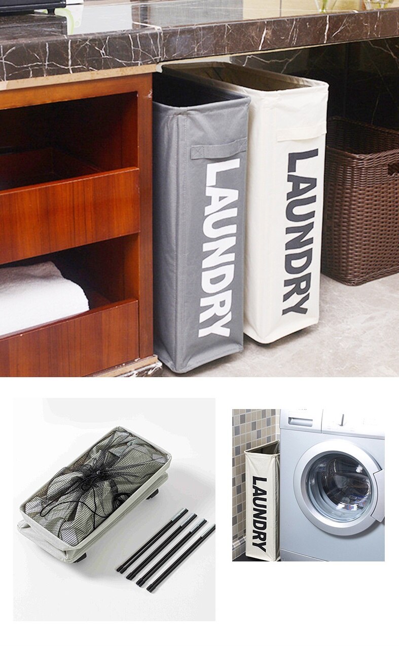 Foldable Dirty Laundry Basket with Caster Wheels Portable Clothes Storage Basket High Capacity Laundry Bags