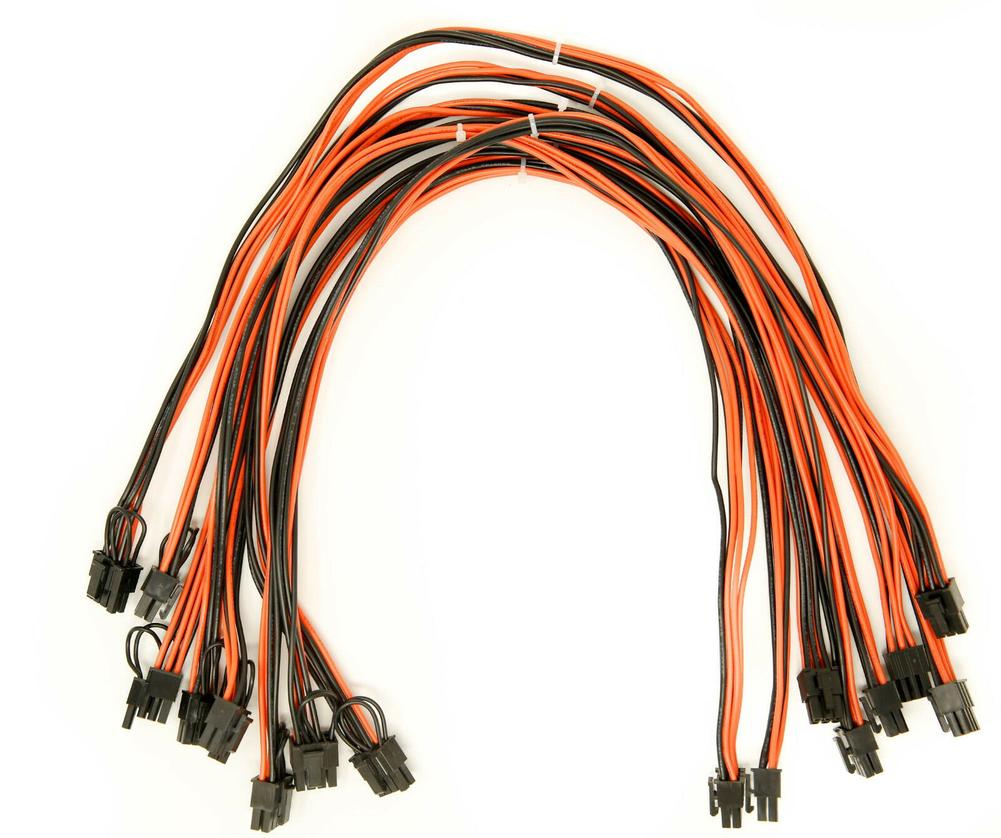 8 Stks/set 8pin Kabel 60 Cm 6 Pin Naar 6 + 2 Pin Male Naar Male Pci Kabels: Default Title