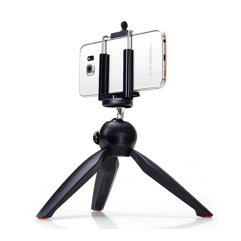 Mini Trípode de sobremesa estable para cámara de teléfono, cabeza de bola extraíble para cámaras DSLR/sin Espejo, luz LED DV para vídeo y Smartphone