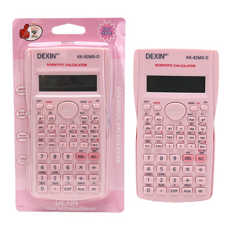 Multifunctional Scientific Function Calculator for Student Exams Engineering Slipcase Calculator School Study Supplies: -PK