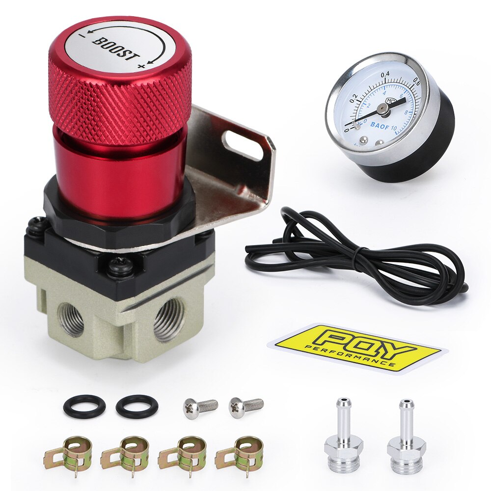 Hypertune - T2 UNIVERSAL ADJUSTABLE MANUAL GAUGE TURBO BOOST CONTROLLER 1-150 PSI SR20DET SR HT5811: Red